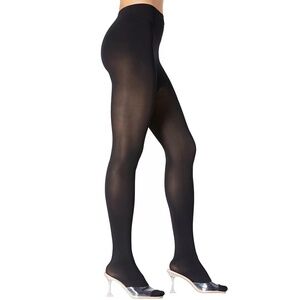 Body By Stems Women's Premium Opaque ComfortTights, 120 Denier, Black Size Small
